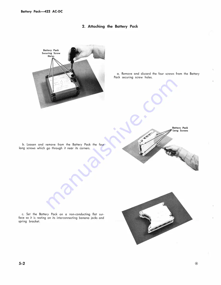 Tektronix 422 Instruction Manual Download Page 208