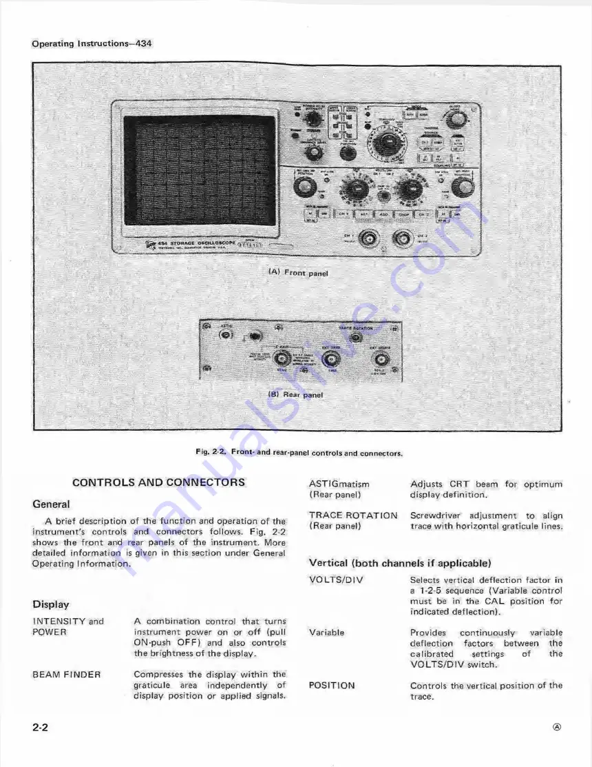 Tektronix 434 Скачать руководство пользователя страница 16