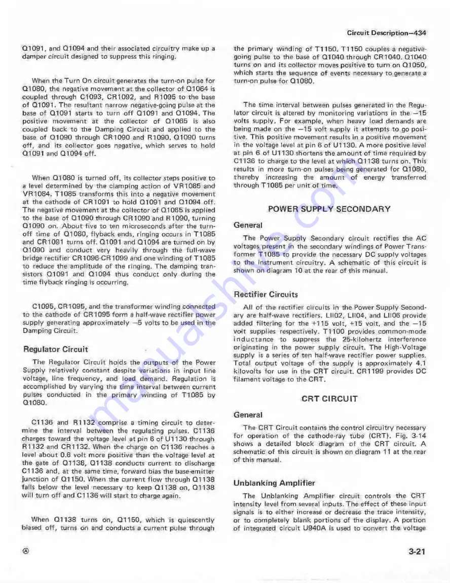 Tektronix 434 Скачать руководство пользователя страница 59