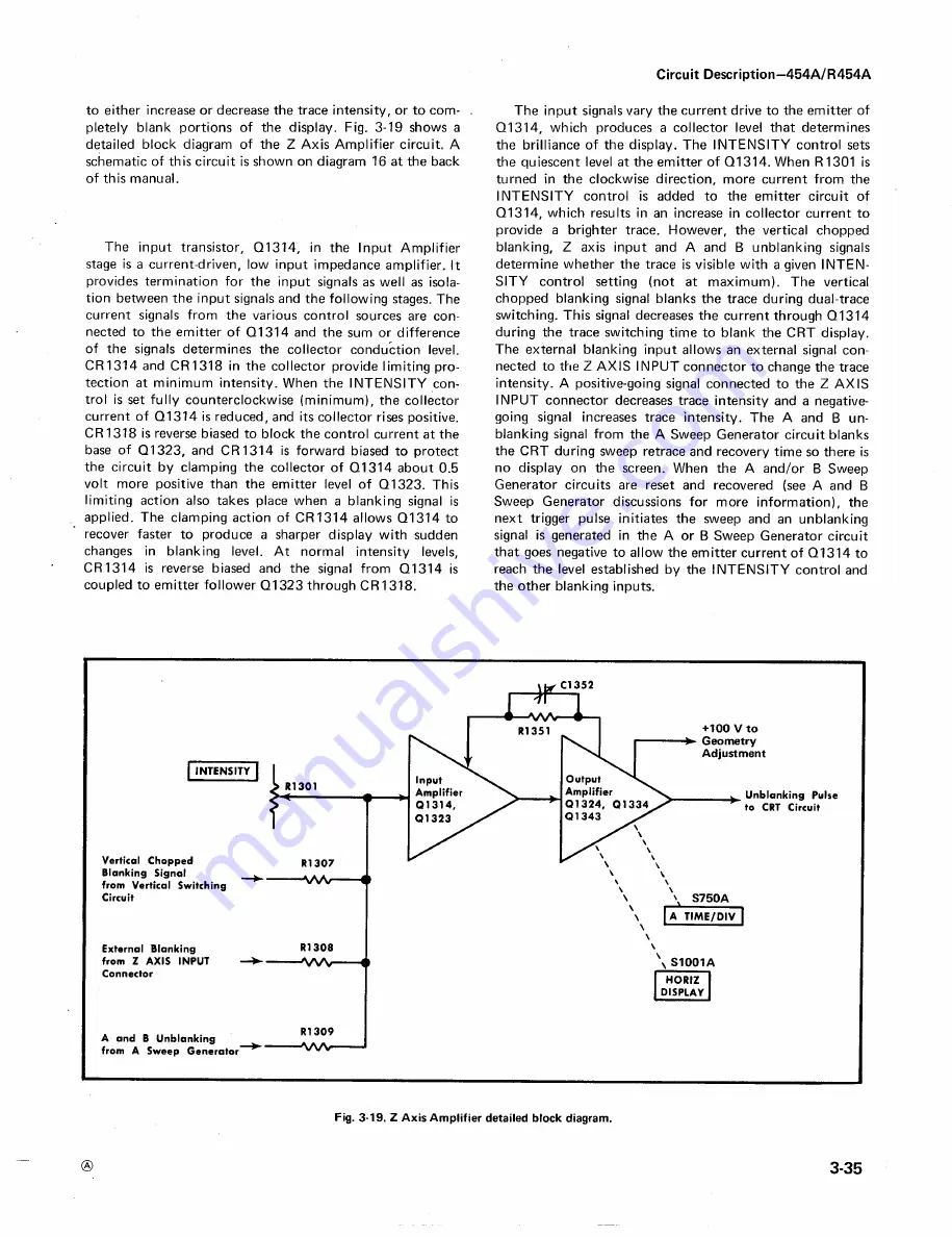 Tektronix 454A Скачать руководство пользователя страница 95