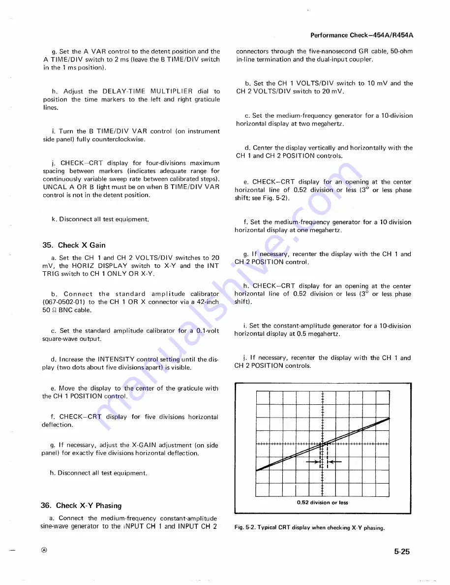 Tektronix 454A Instruction Manual Download Page 139