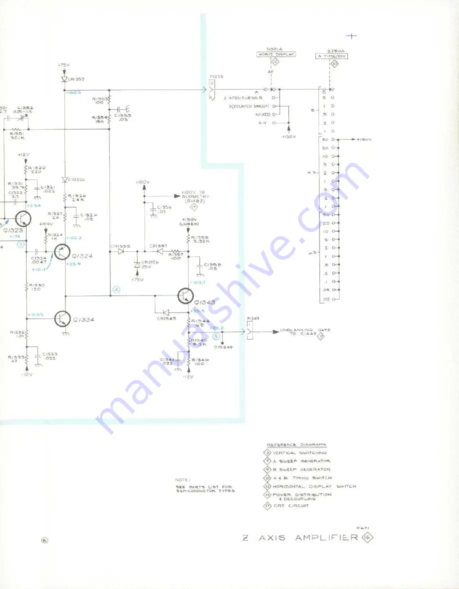 Tektronix 454A Instruction Manual Download Page 288