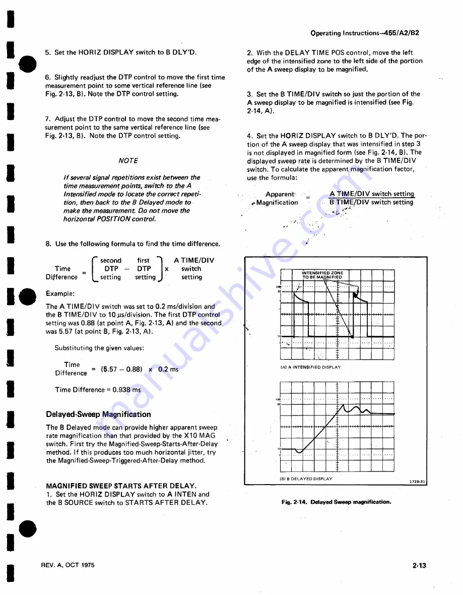 Tektronix 455 Скачать руководство пользователя страница 38