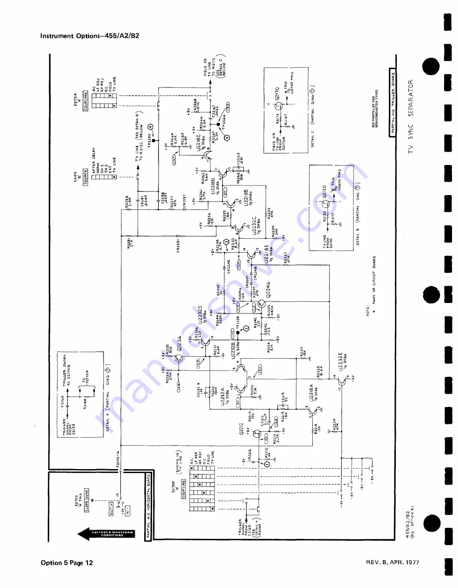 Tektronix 455 Instruction Manual Download Page 120