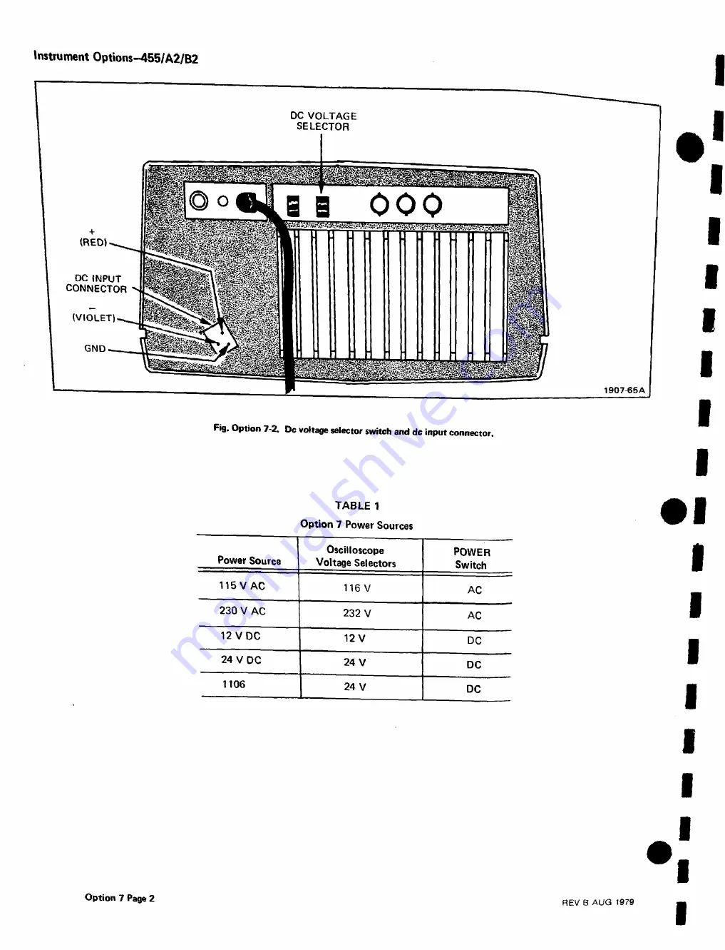 Tektronix 455 Instruction Manual Download Page 126