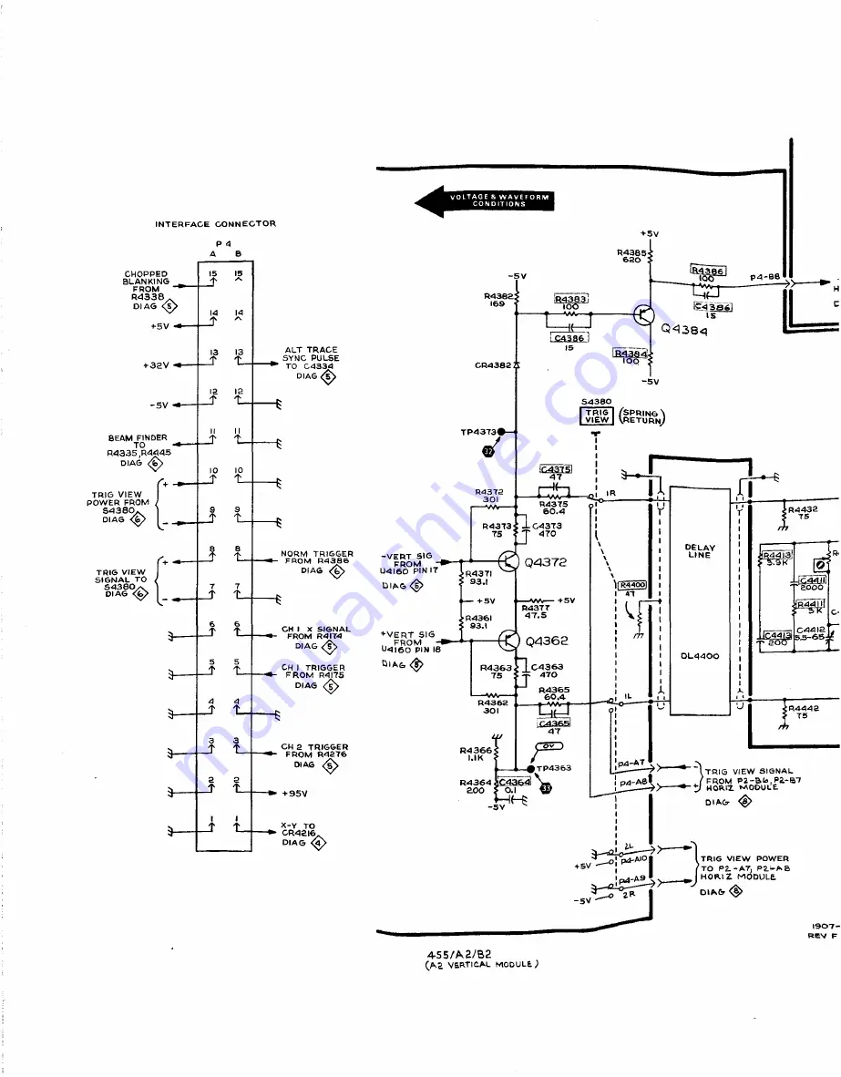 Tektronix 455 Instruction Manual Download Page 203