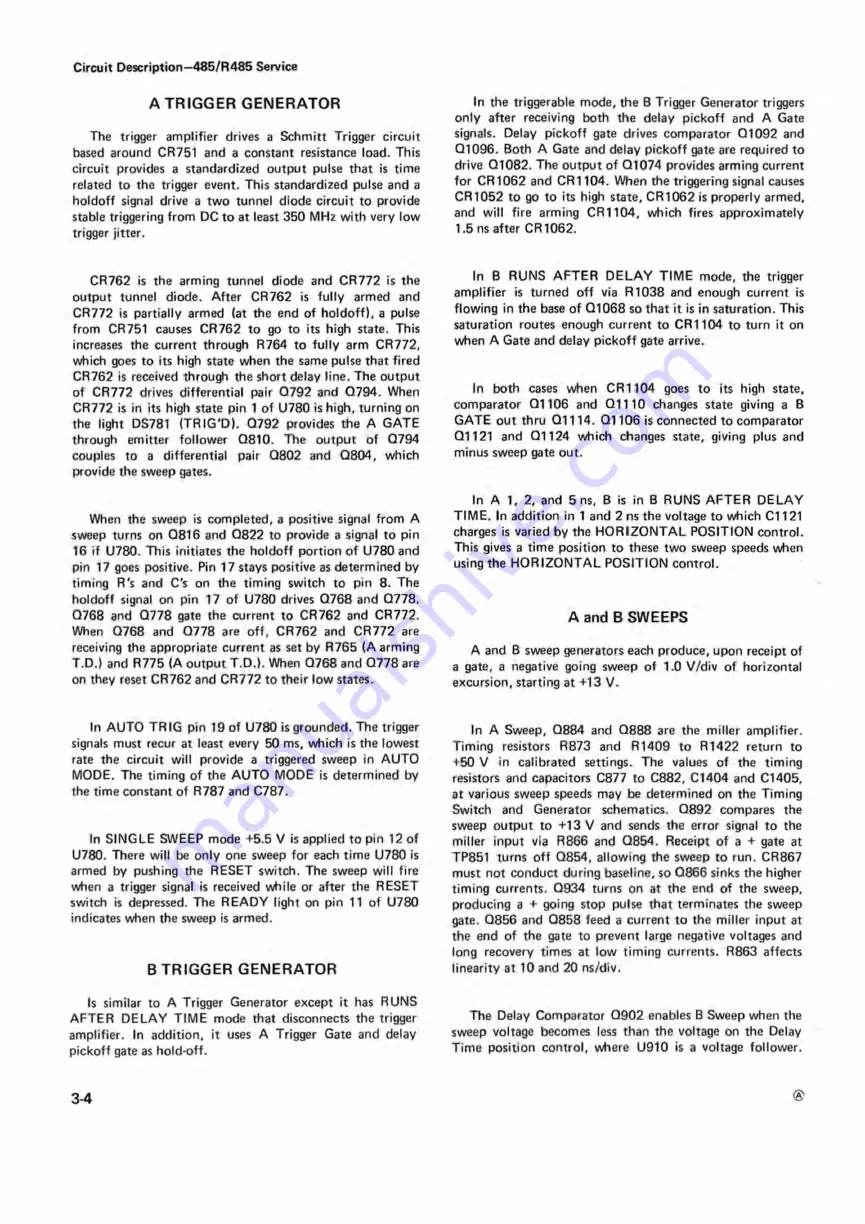 Tektronix 485 Скачать руководство пользователя страница 17