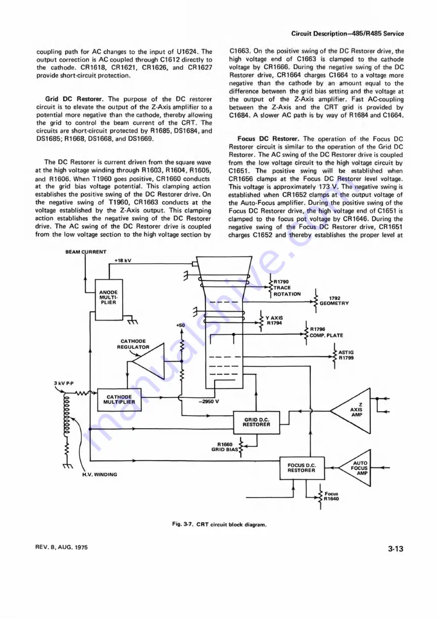 Tektronix 485 Instruction Manual Download Page 26