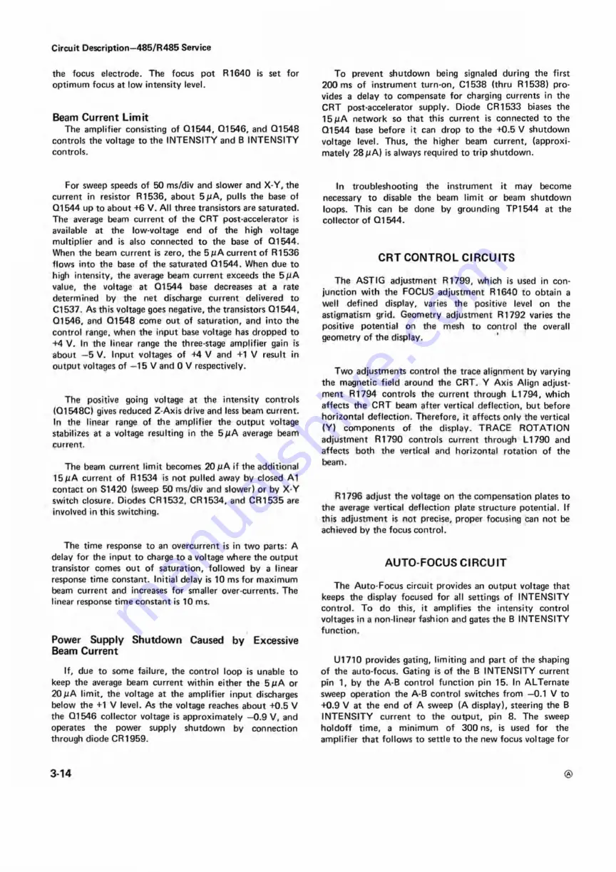 Tektronix 485 Instruction Manual Download Page 27