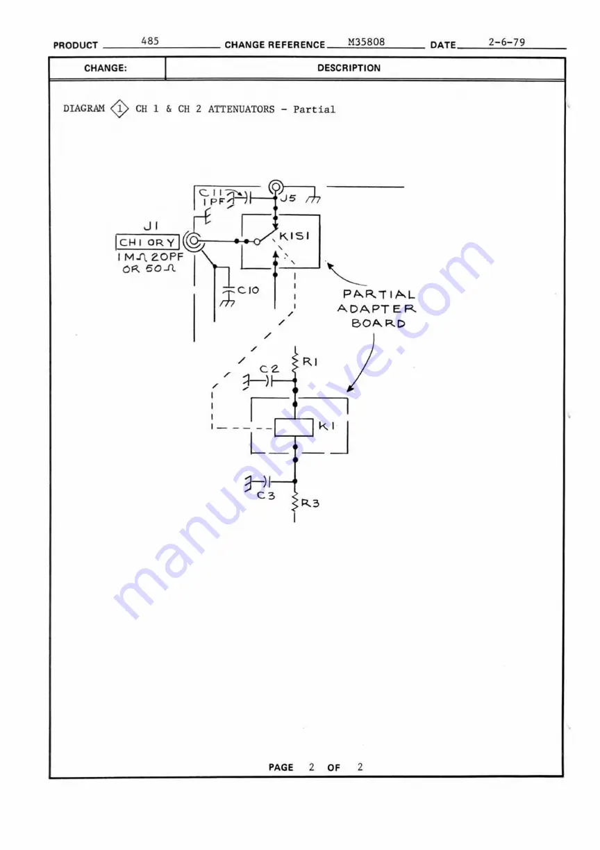 Tektronix 485 Instruction Manual Download Page 197