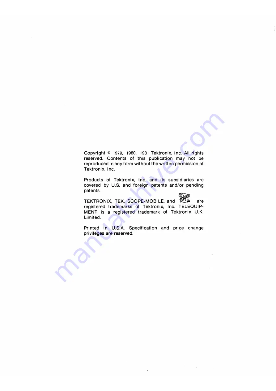 Tektronix 492, 492P Скачать руководство пользователя страница 2