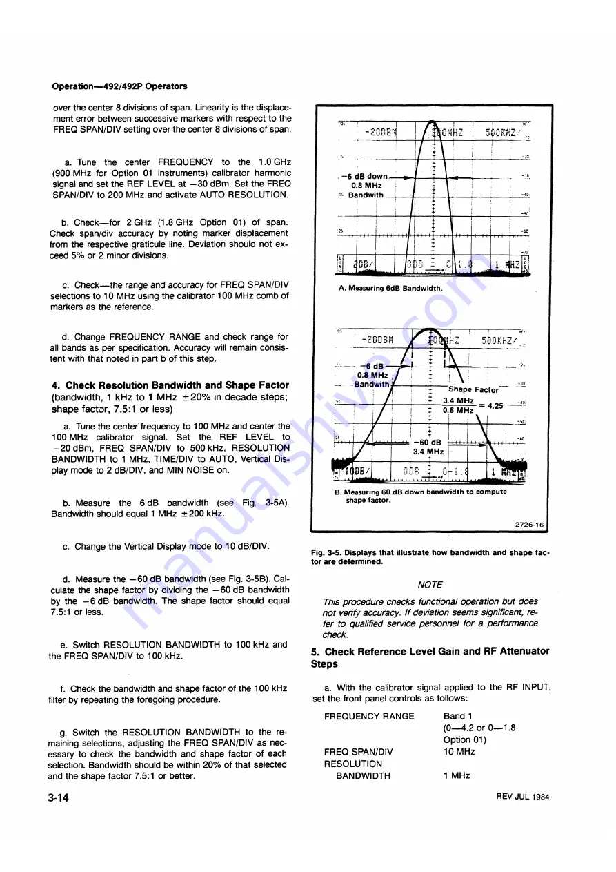 Tektronix 492, 492P Скачать руководство пользователя страница 50