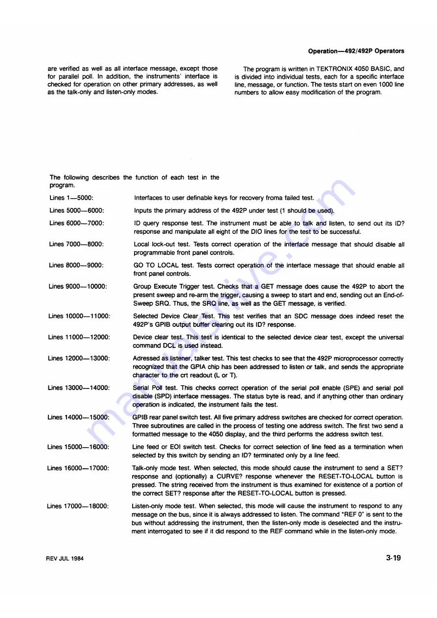 Tektronix 492, 492P Скачать руководство пользователя страница 55