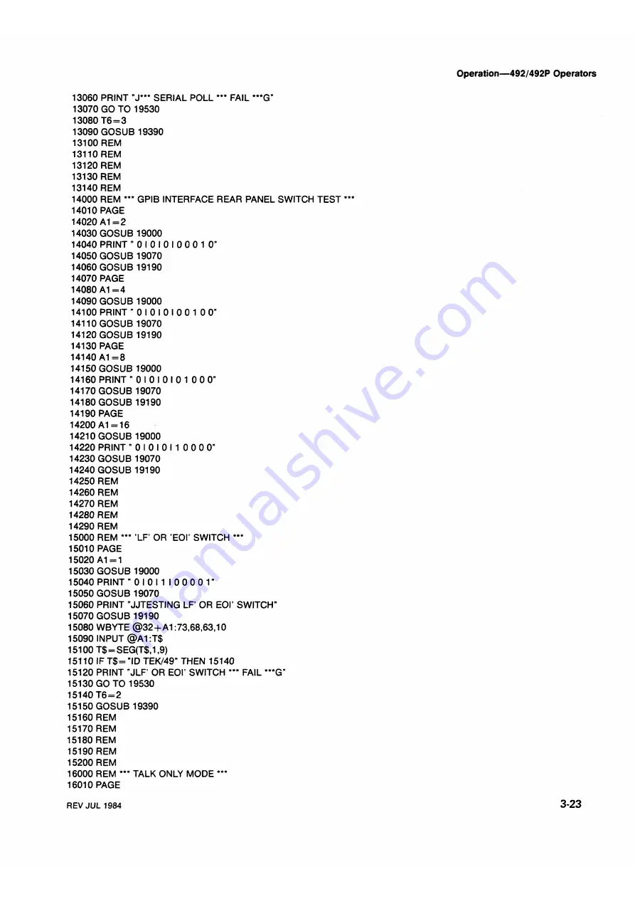 Tektronix 492, 492P Скачать руководство пользователя страница 59