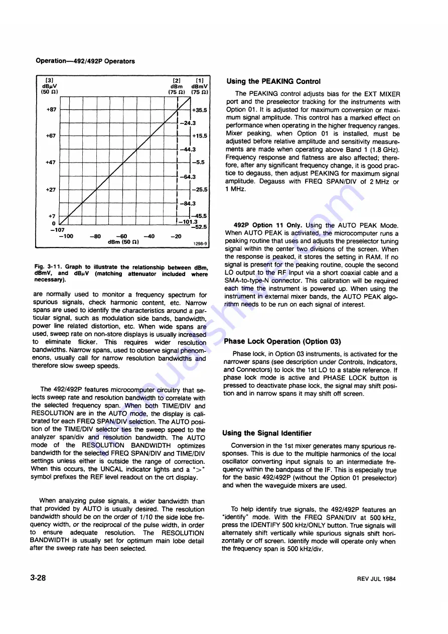 Tektronix 492, 492P Скачать руководство пользователя страница 64