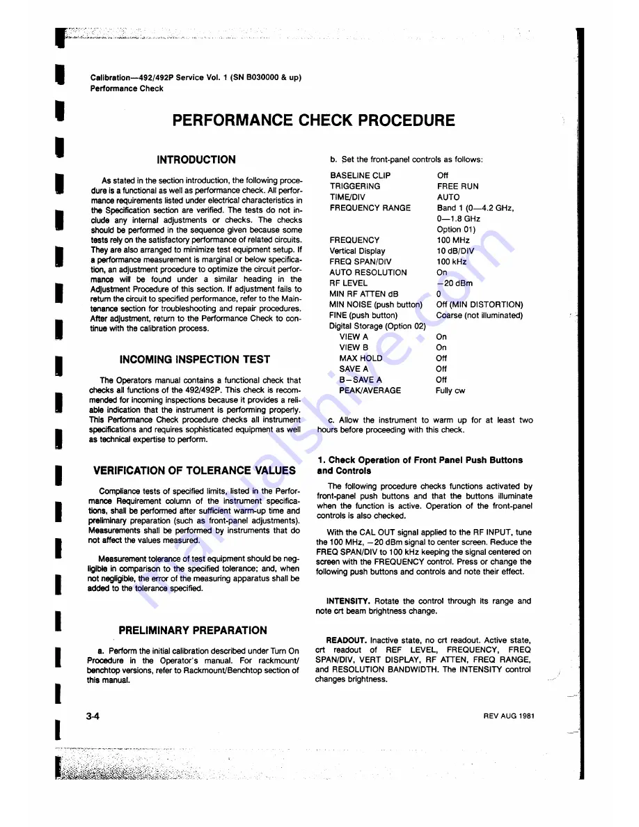 Tektronix 492, 492P Service Manual Download Page 37