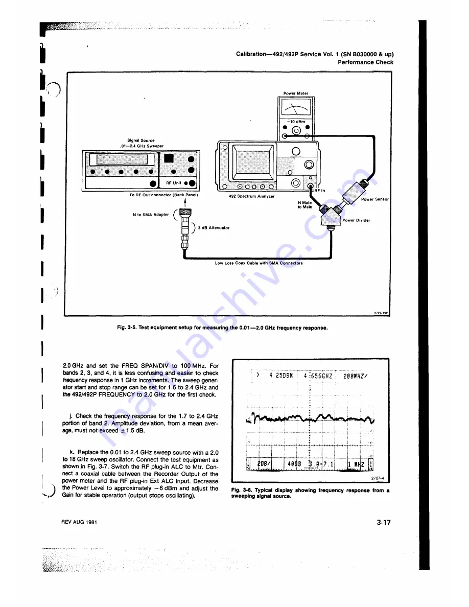 Tektronix 492, 492P Service Manual Download Page 50