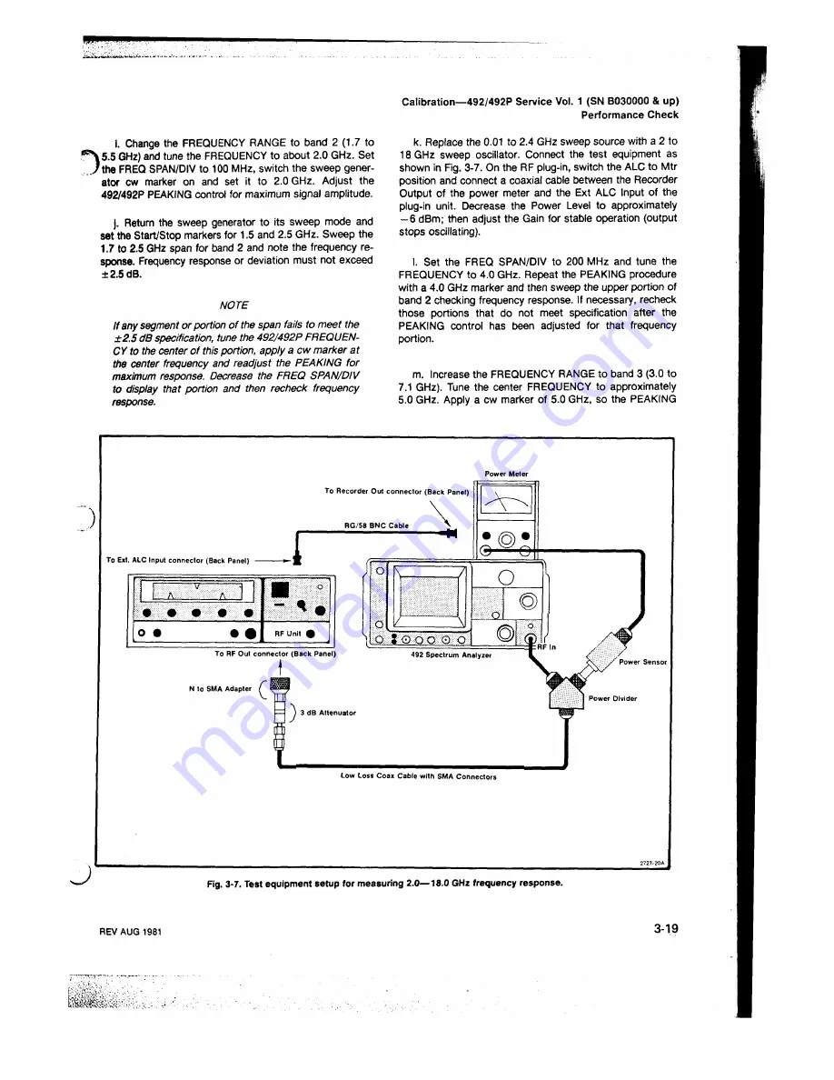 Tektronix 492, 492P Скачать руководство пользователя страница 52