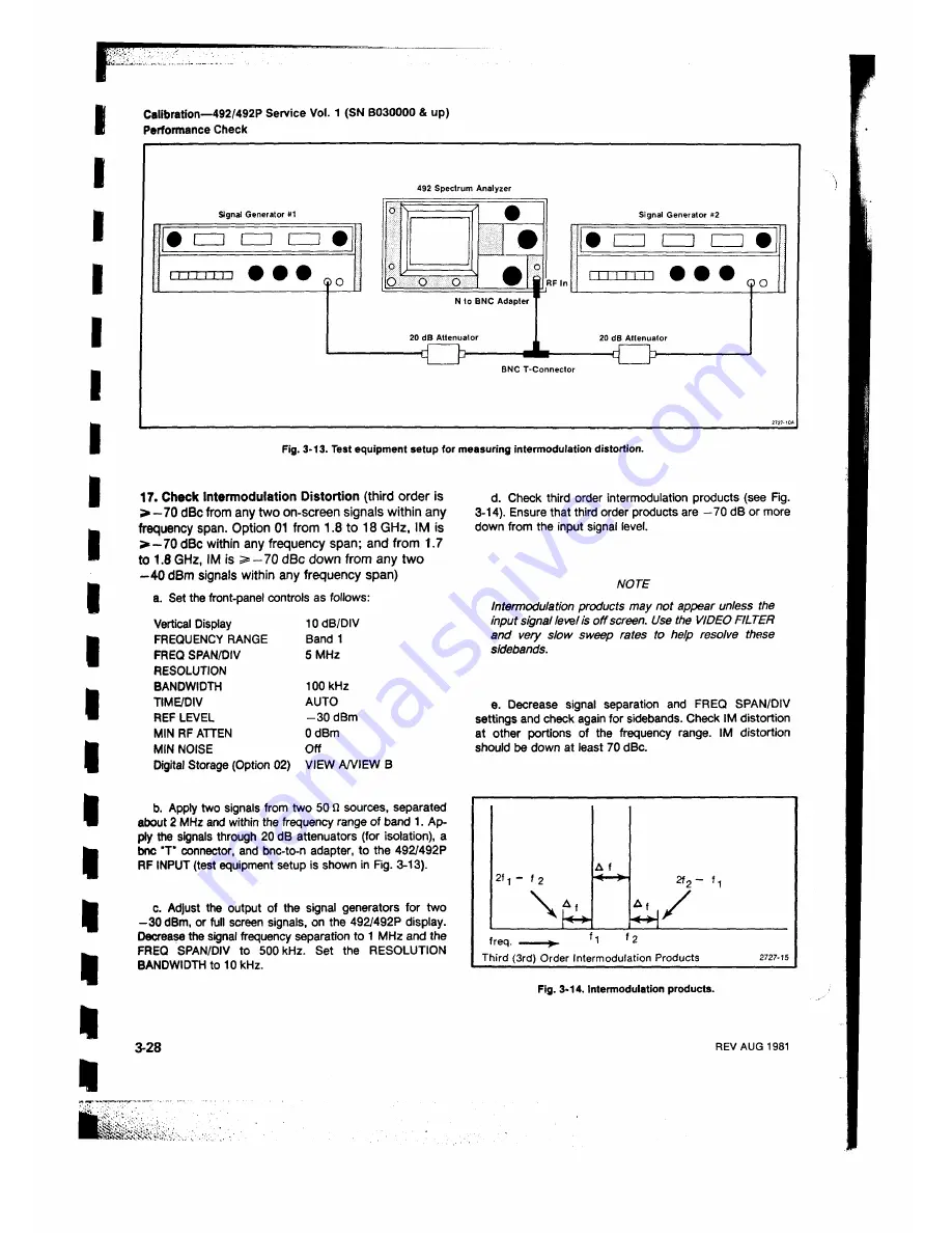 Tektronix 492, 492P Service Manual Download Page 61