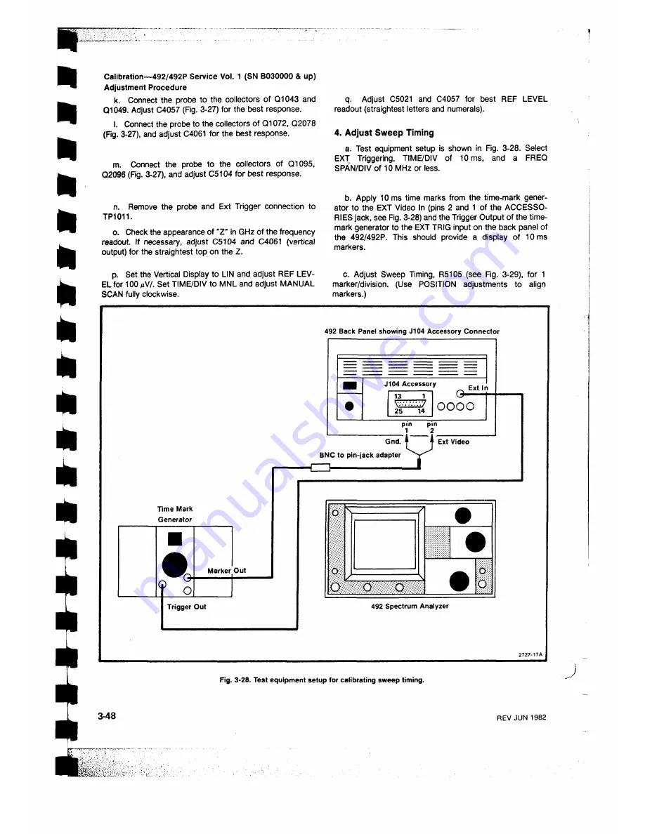 Tektronix 492, 492P Скачать руководство пользователя страница 81