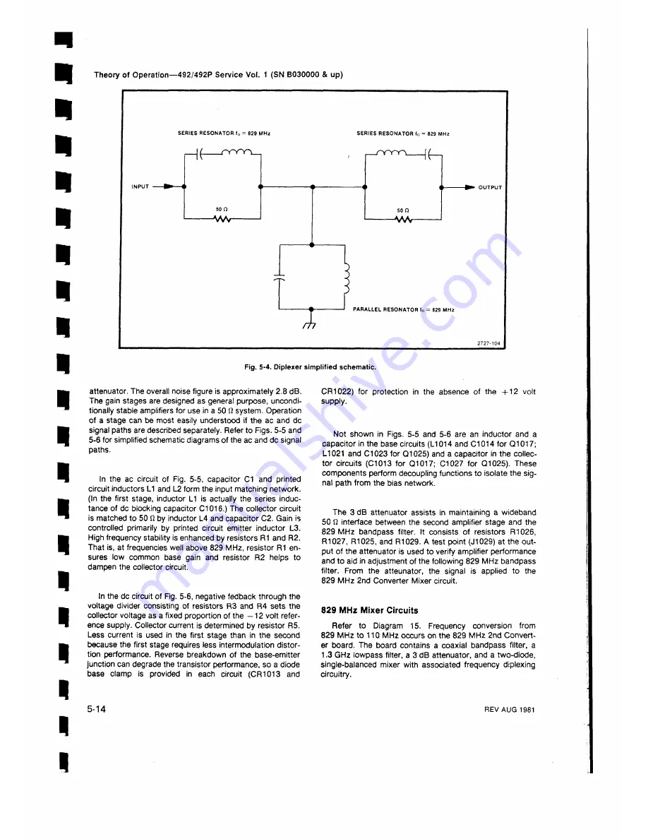 Tektronix 492, 492P Service Manual Download Page 177