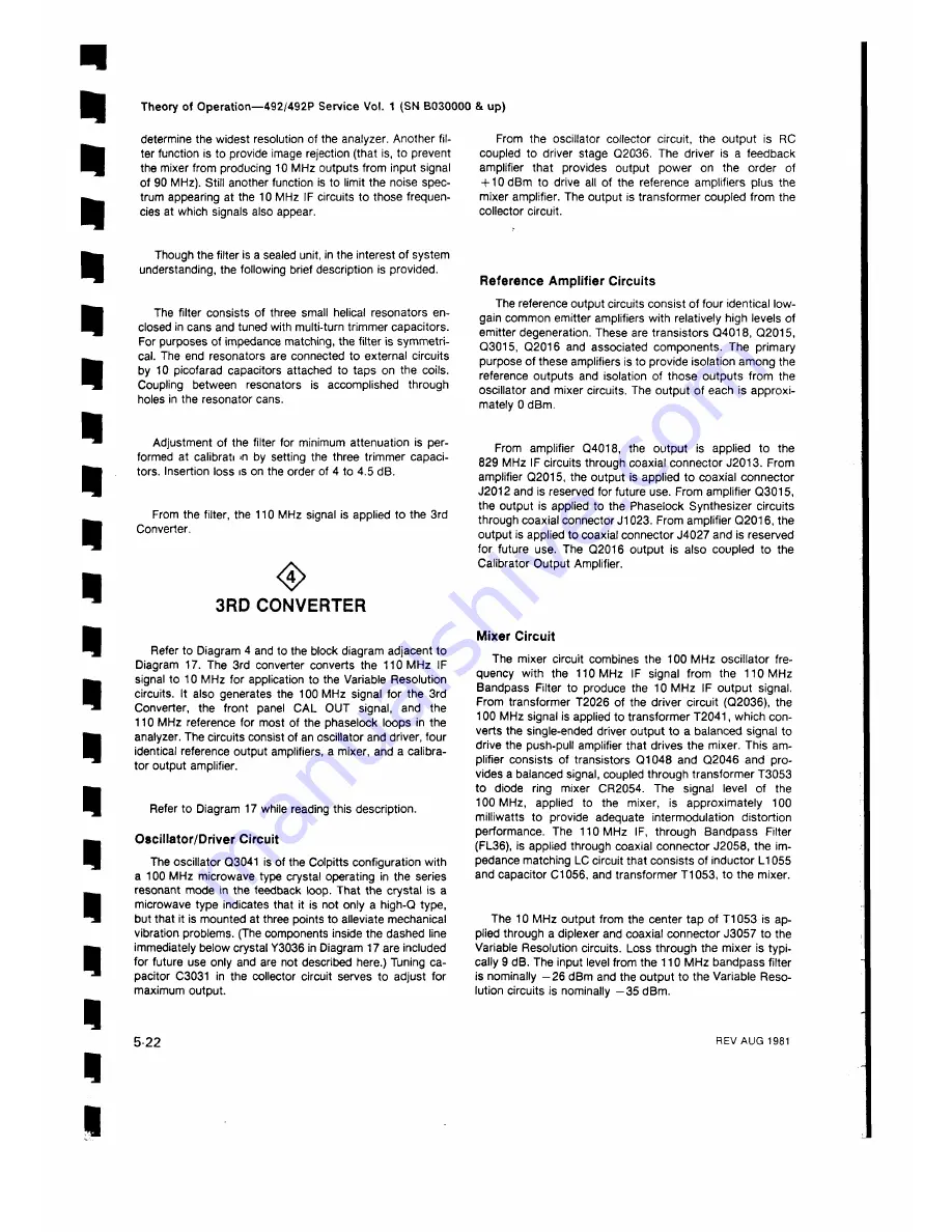 Tektronix 492, 492P Service Manual Download Page 185