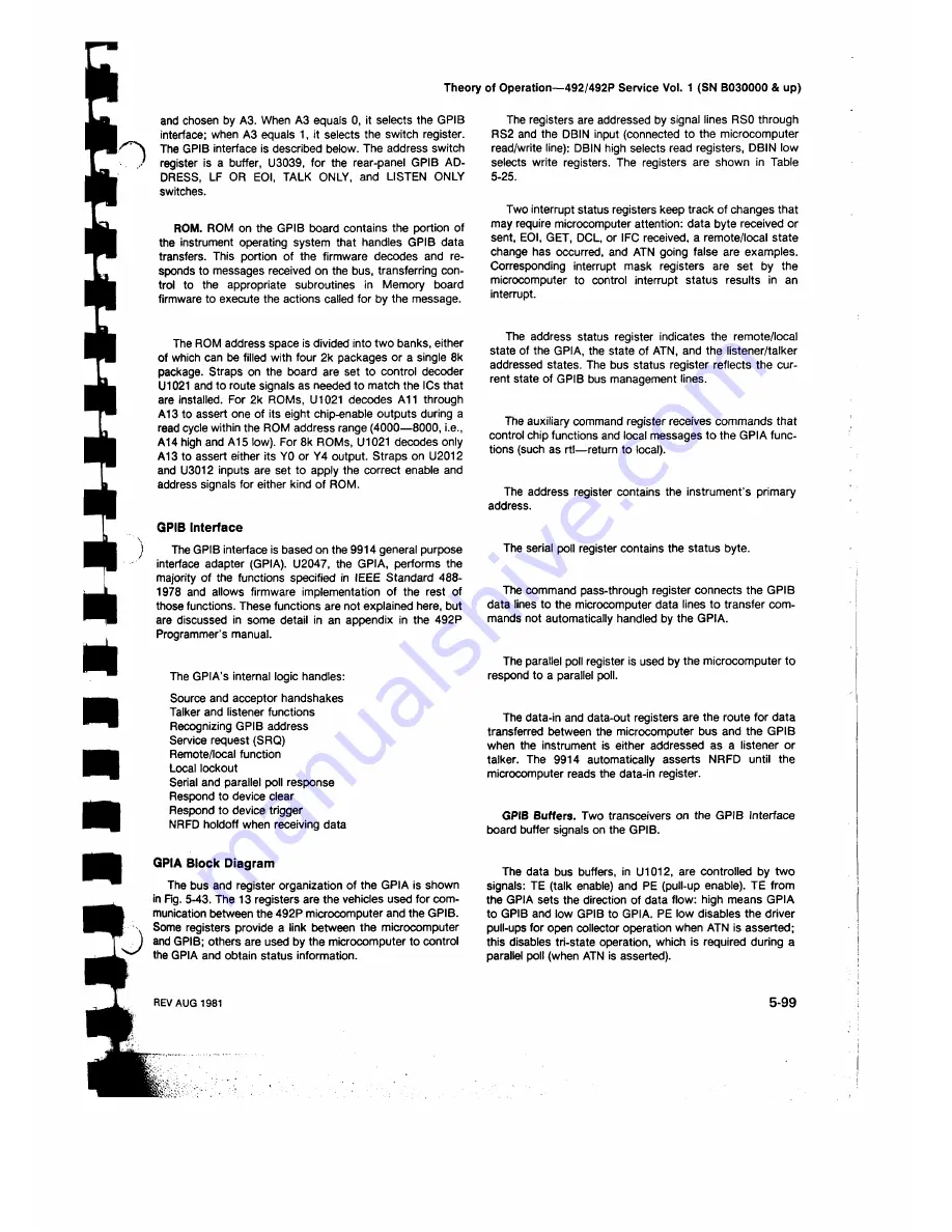 Tektronix 492, 492P Скачать руководство пользователя страница 262