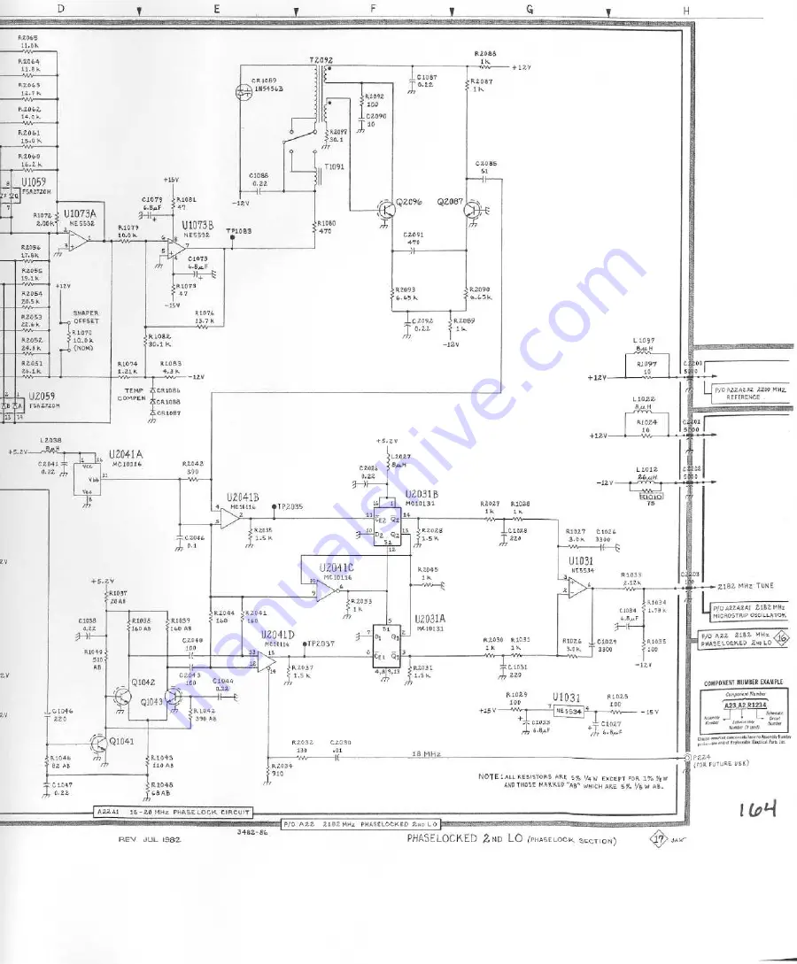 Tektronix 496 Instruction Manual Download Page 163