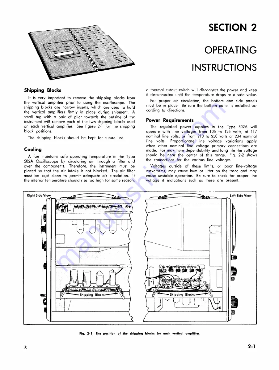 Tektronix 502A Скачать руководство пользователя страница 7