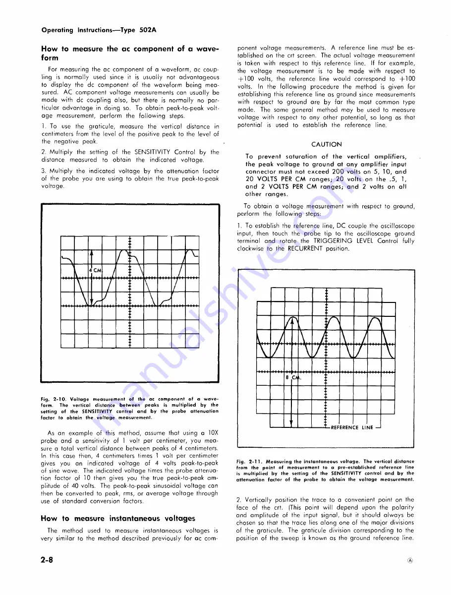 Tektronix 502A Instruction Manual Download Page 14