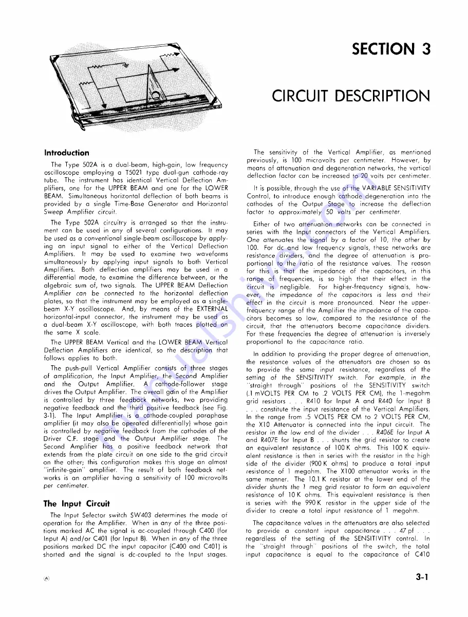 Tektronix 502A Instruction Manual Download Page 19