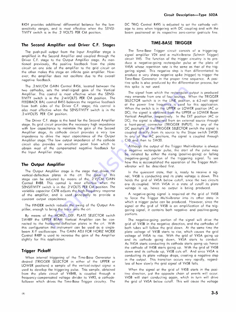 Tektronix 502A Instruction Manual Download Page 23