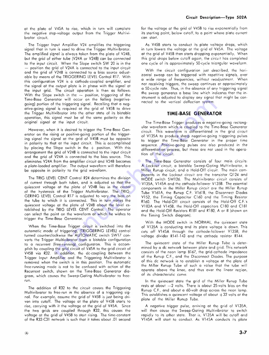 Tektronix 502A Instruction Manual Download Page 25