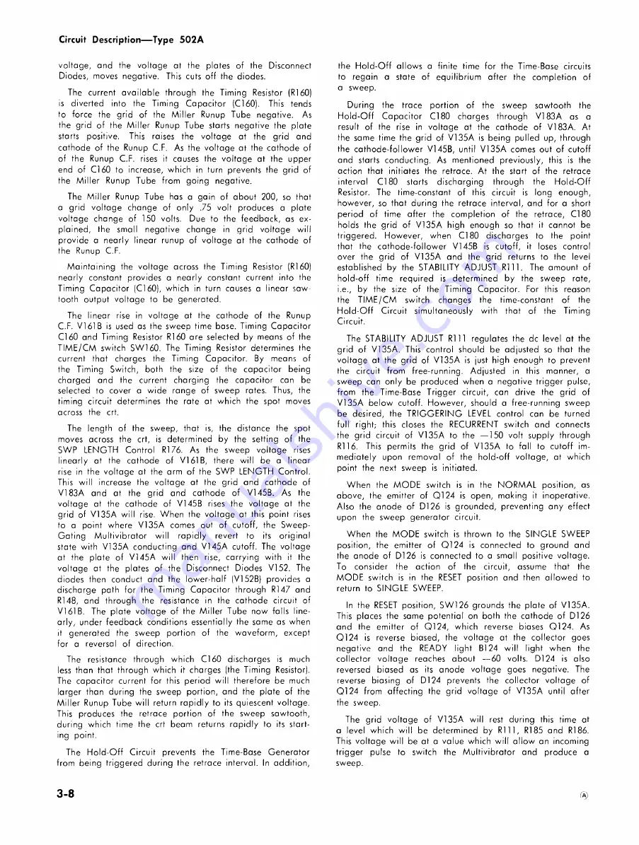 Tektronix 502A Instruction Manual Download Page 26