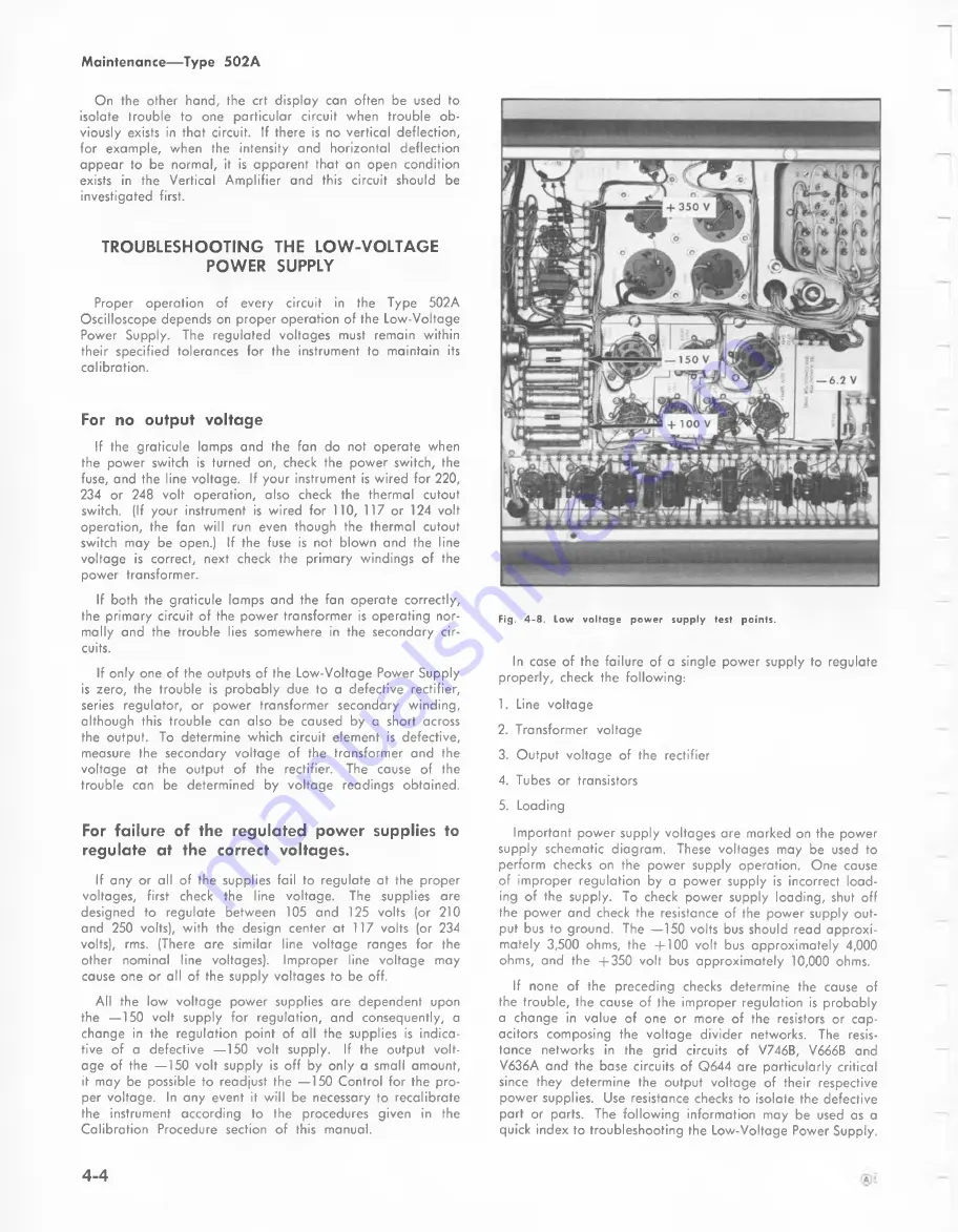 Tektronix 502A Instruction Manual Download Page 38