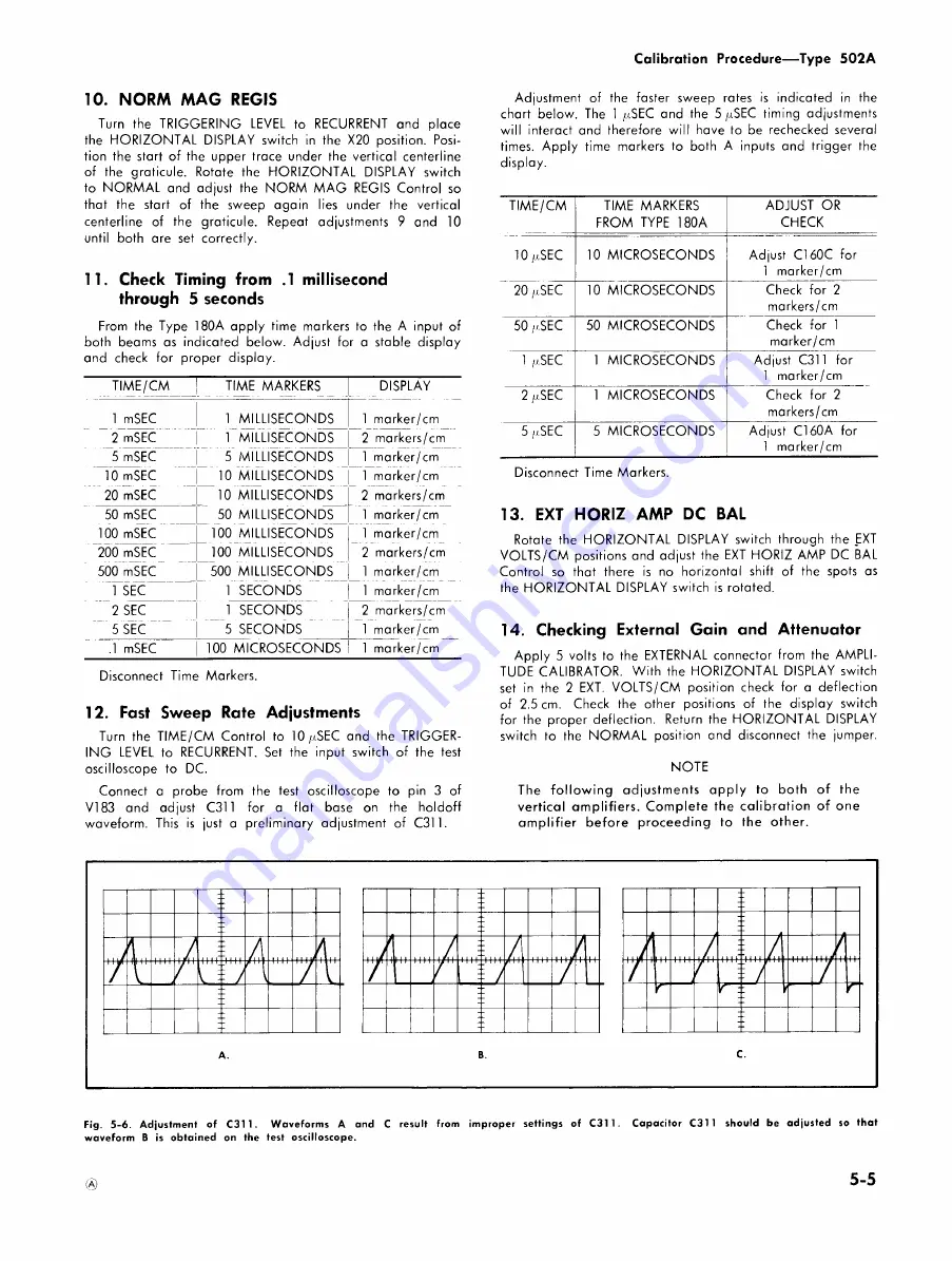 Tektronix 502A Скачать руководство пользователя страница 47