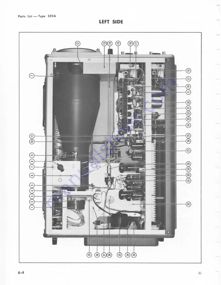 Tektronix 502A Скачать руководство пользователя страница 60