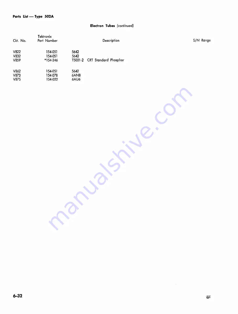 Tektronix 502A Instruction Manual Download Page 88