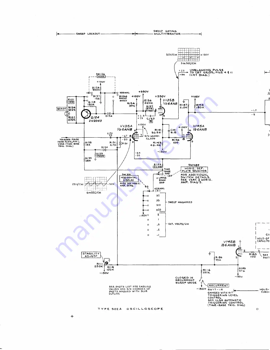 Tektronix 502A Instruction Manual Download Page 93