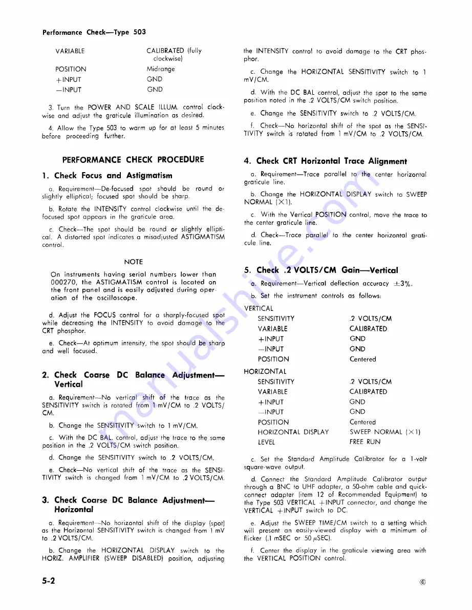 Tektronix 503 Instruction Manual Download Page 35