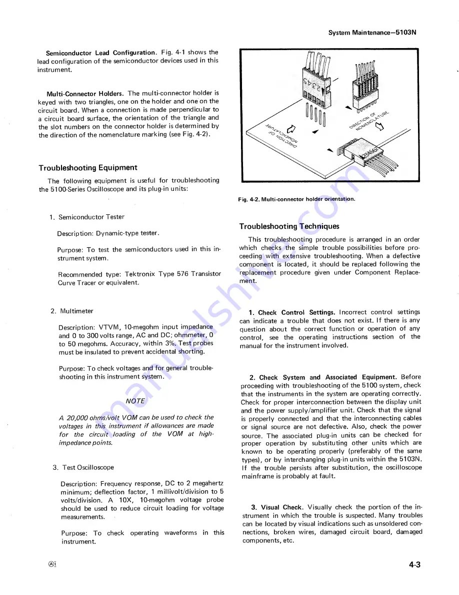 Tektronix 5103N Instruction Manual Download Page 27