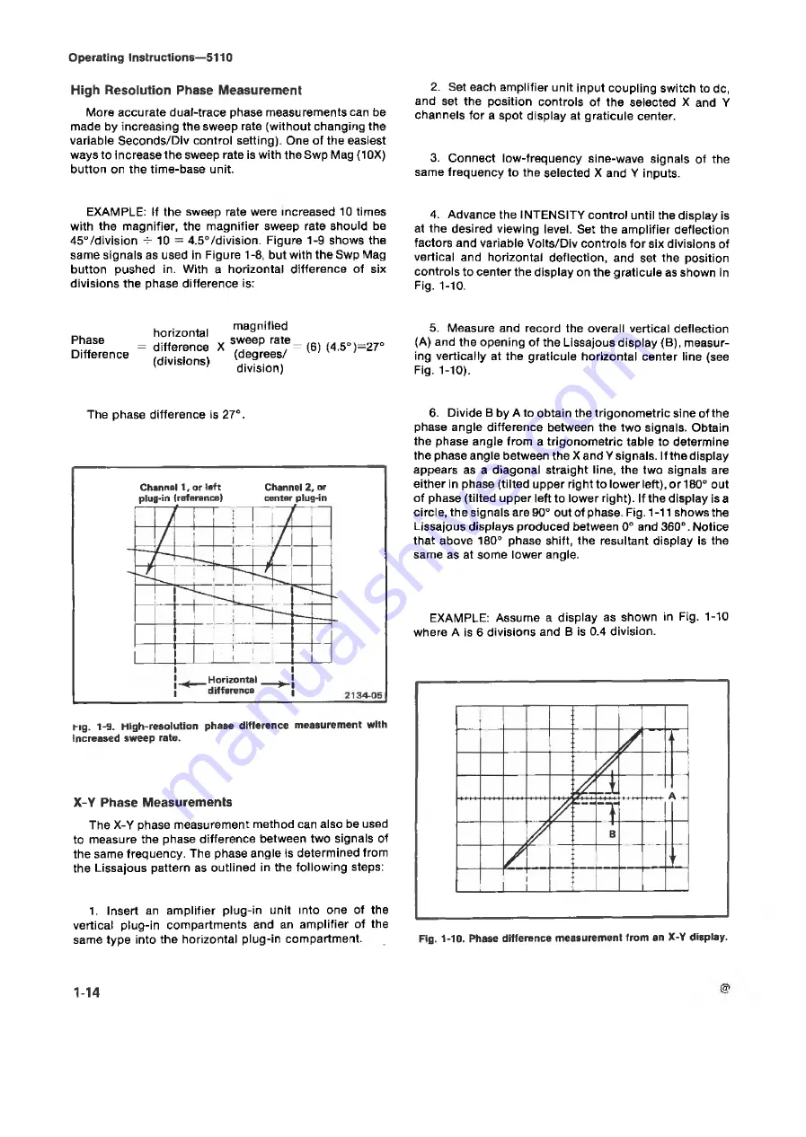 Tektronix 5110 Instruction Manual Download Page 20