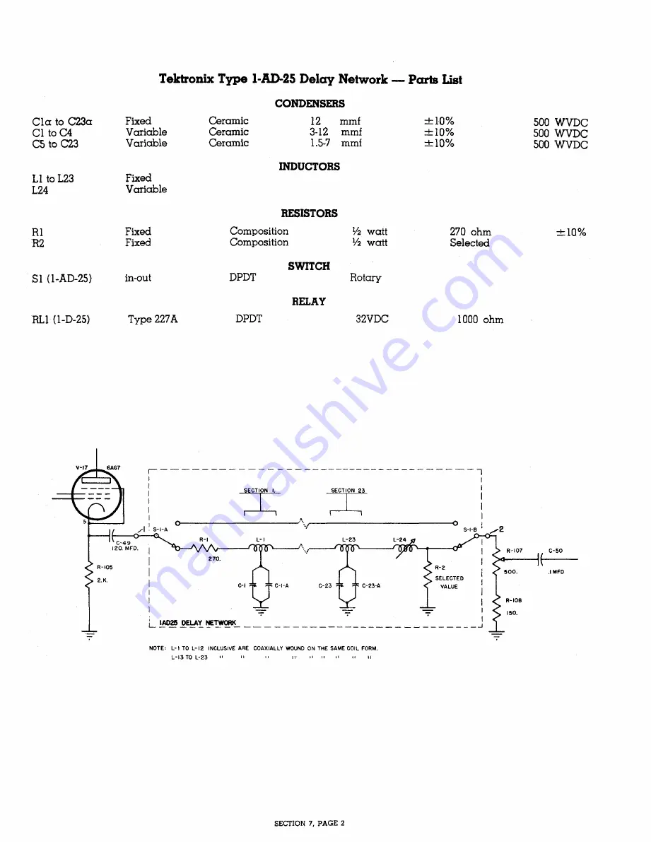 Tektronix 511A Instruction Manual Download Page 66