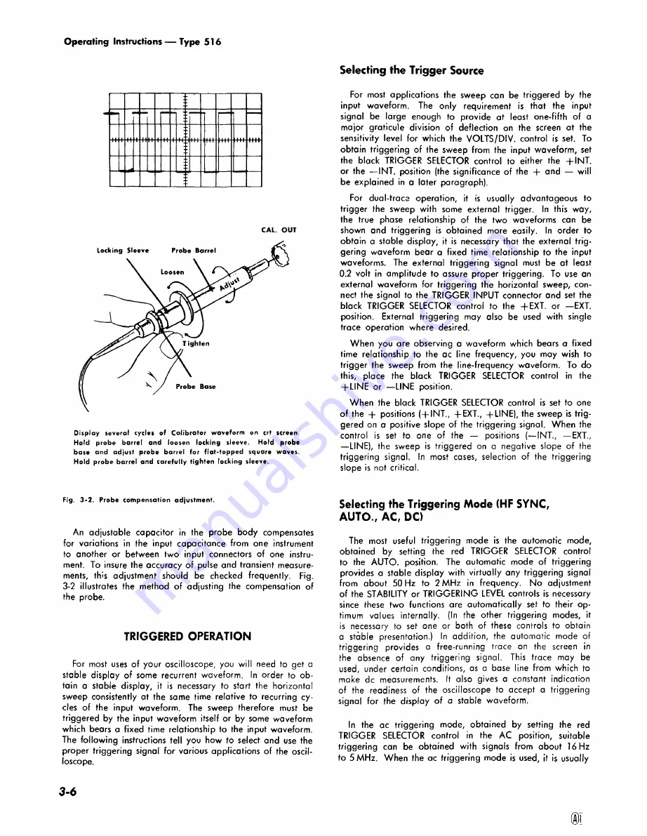 Tektronix 516 series Instruction Manual Download Page 15