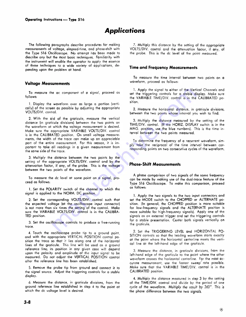 Tektronix 516 series Instruction Manual Download Page 17