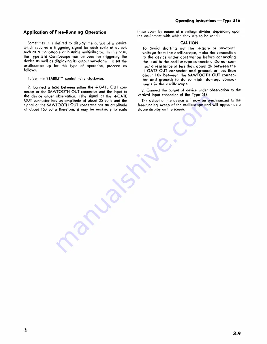 Tektronix 516 series Скачать руководство пользователя страница 18