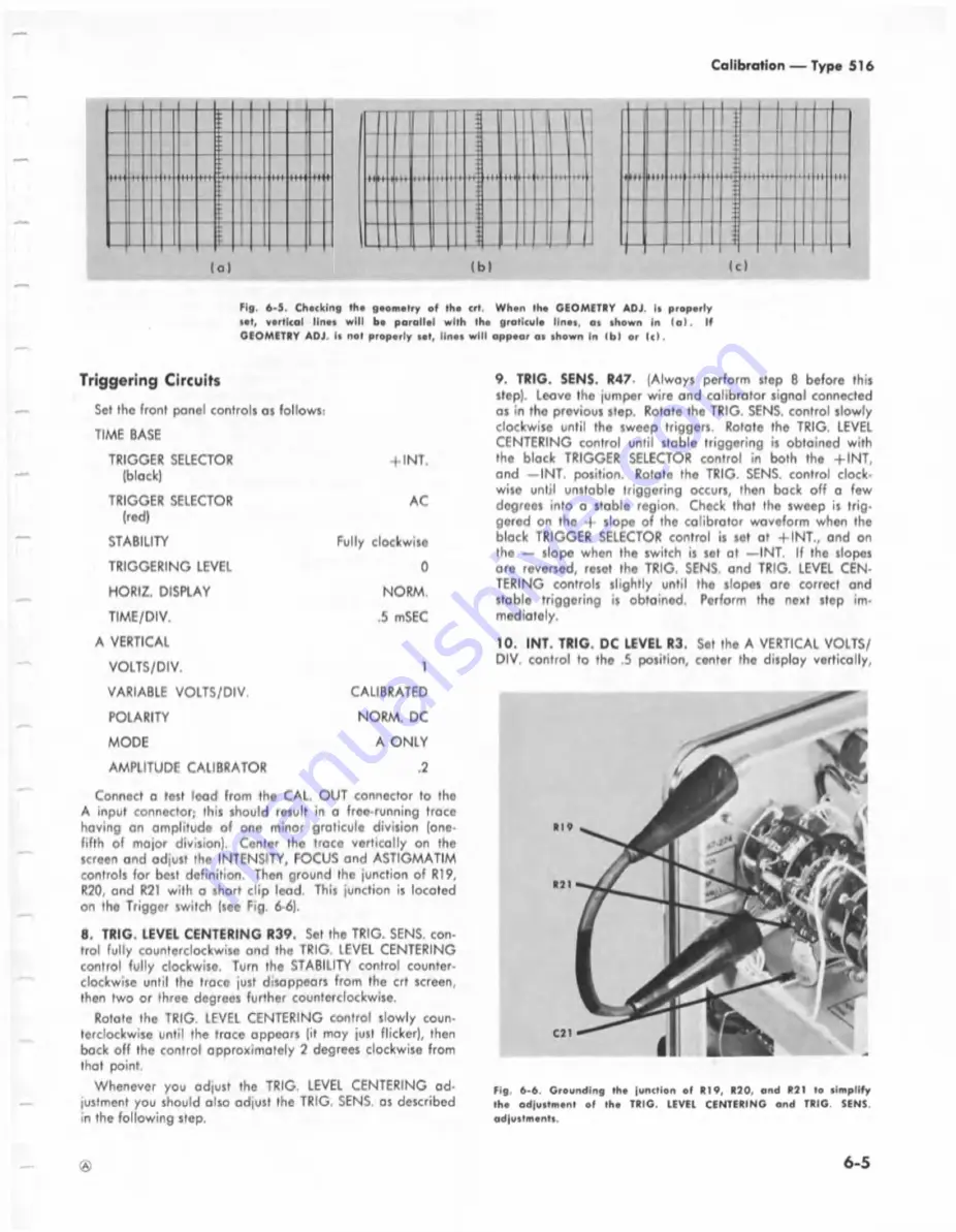 Tektronix 516 series Скачать руководство пользователя страница 44