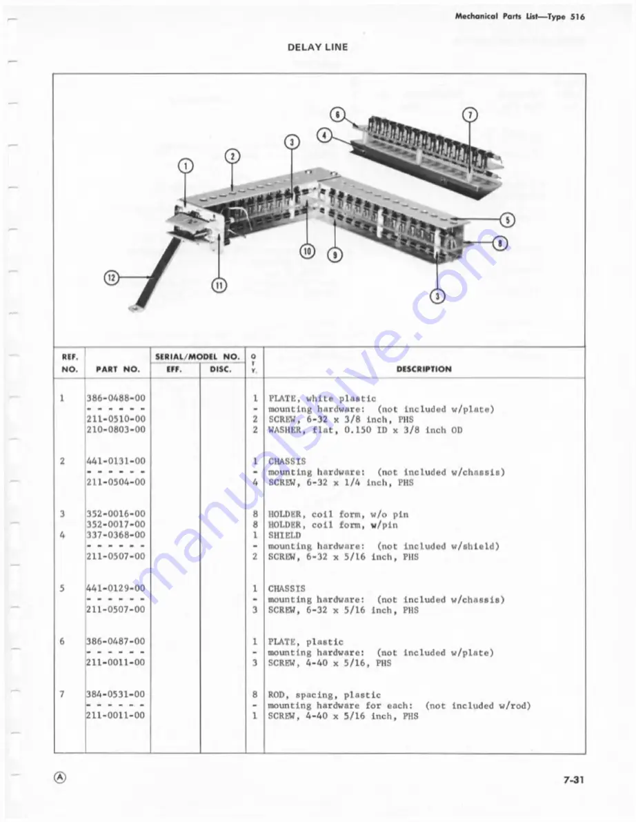 Tektronix 516 series Скачать руководство пользователя страница 84