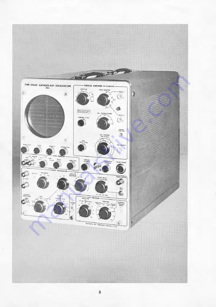 Tektronix 524AD series Скачать руководство пользователя страница 2