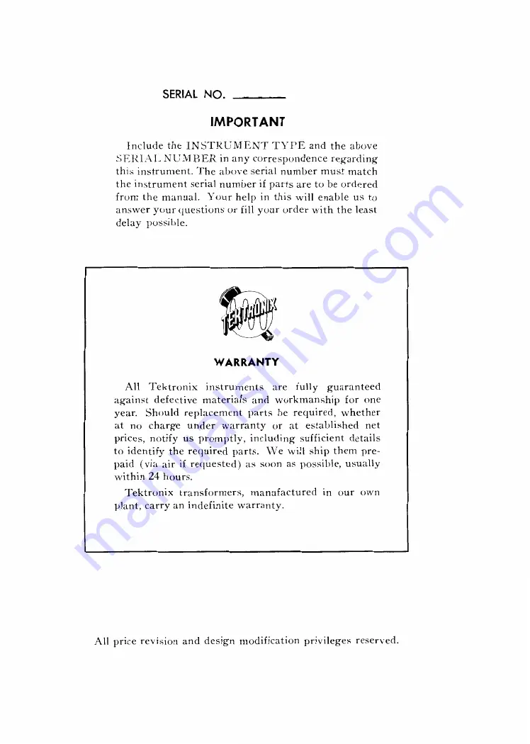 Tektronix 524AD series Скачать руководство пользователя страница 63